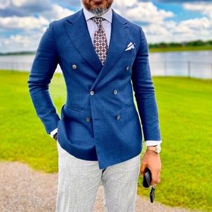 Suitsupply Wool Linen Double breasted jacket US/UK42R